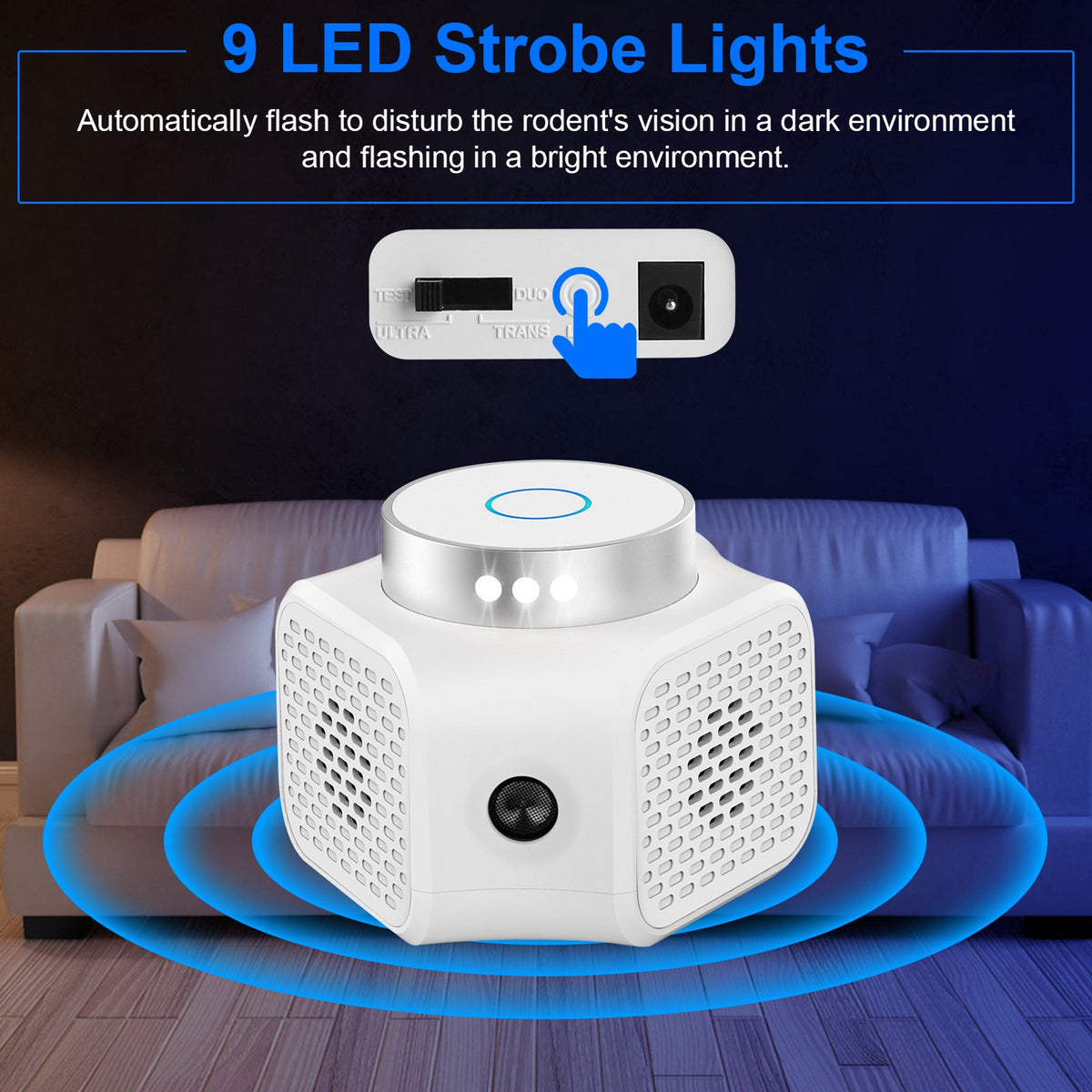 360-Degree Indoor Ultrasonic Pest Chaser