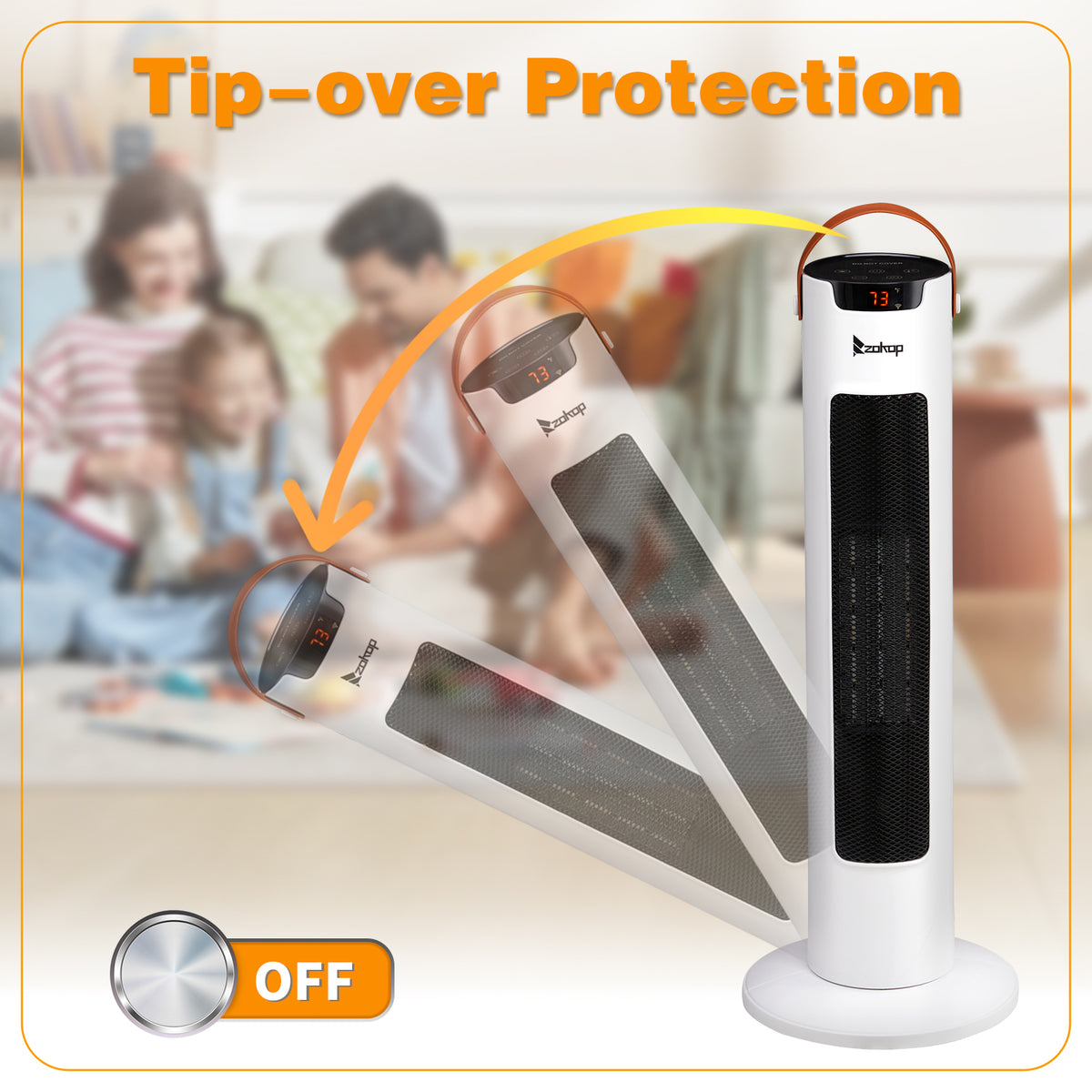 24 in. Wi-Fi Tower Heater, 1500W