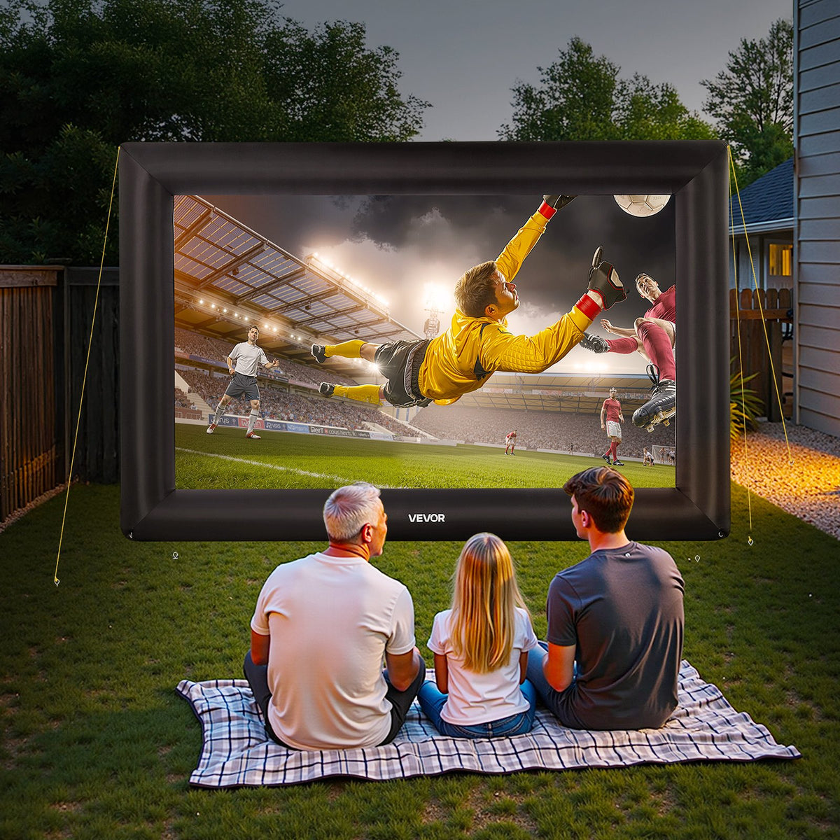 20 ft Inflatable Outdoor Movie Screen with Blower