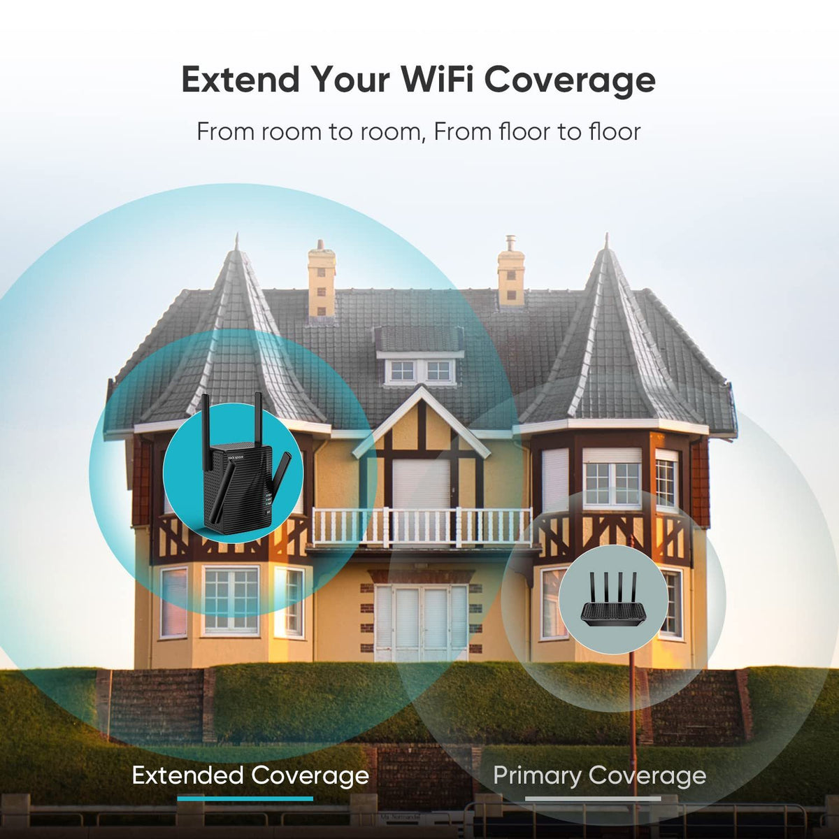 Rockspace AC2100 Dual-Band Wi-Fi Range Extender
