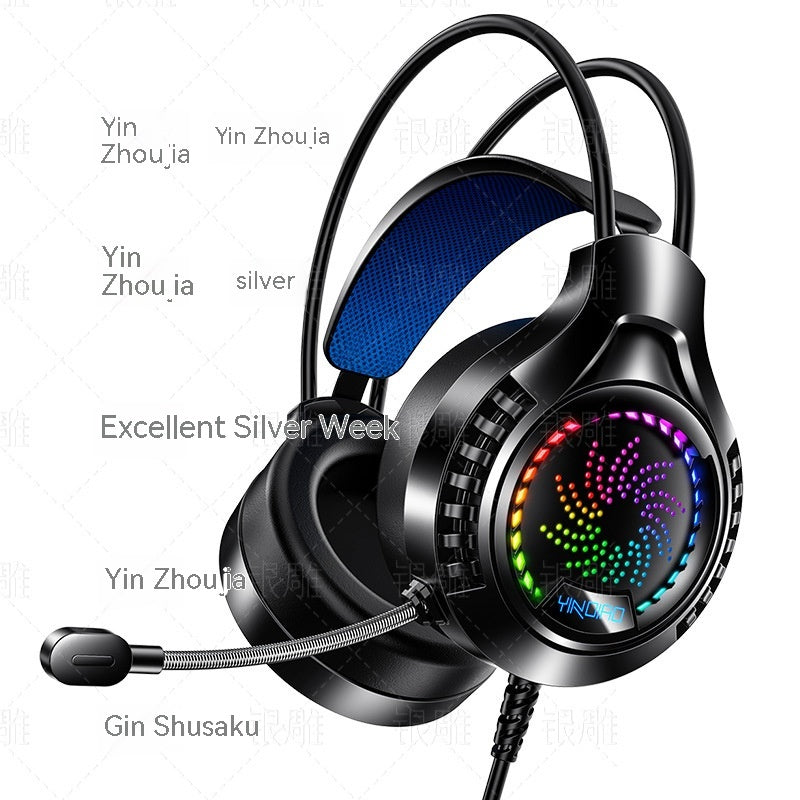Silver Eagle Q7 RGB Gaming Headset with Mic