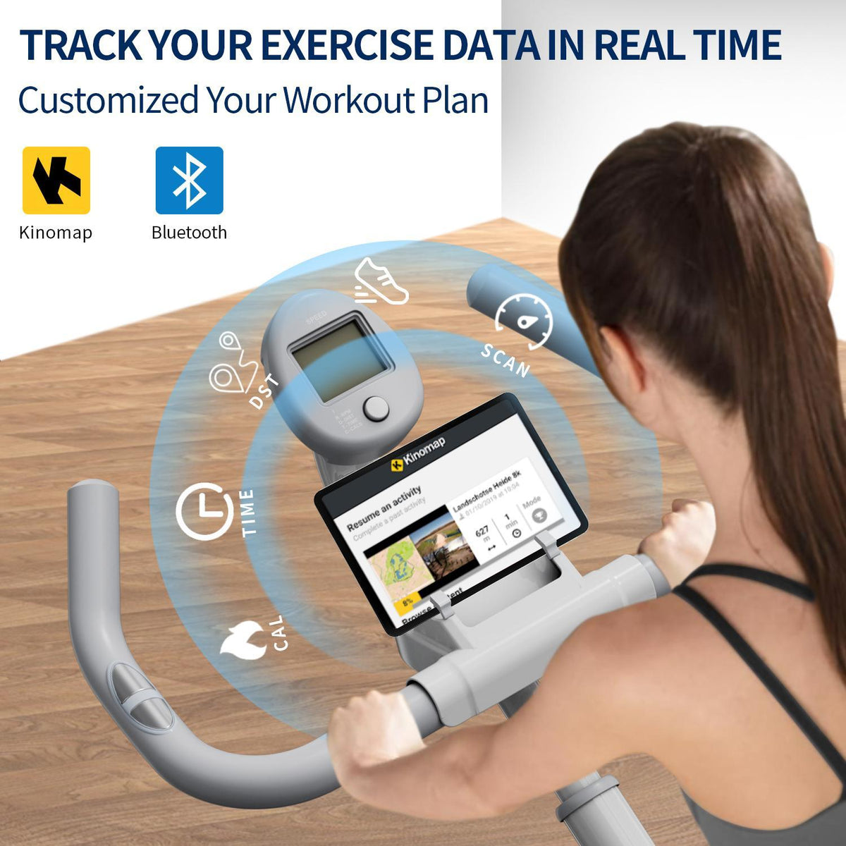 Compact Magnetic Resistance Exercise Bike