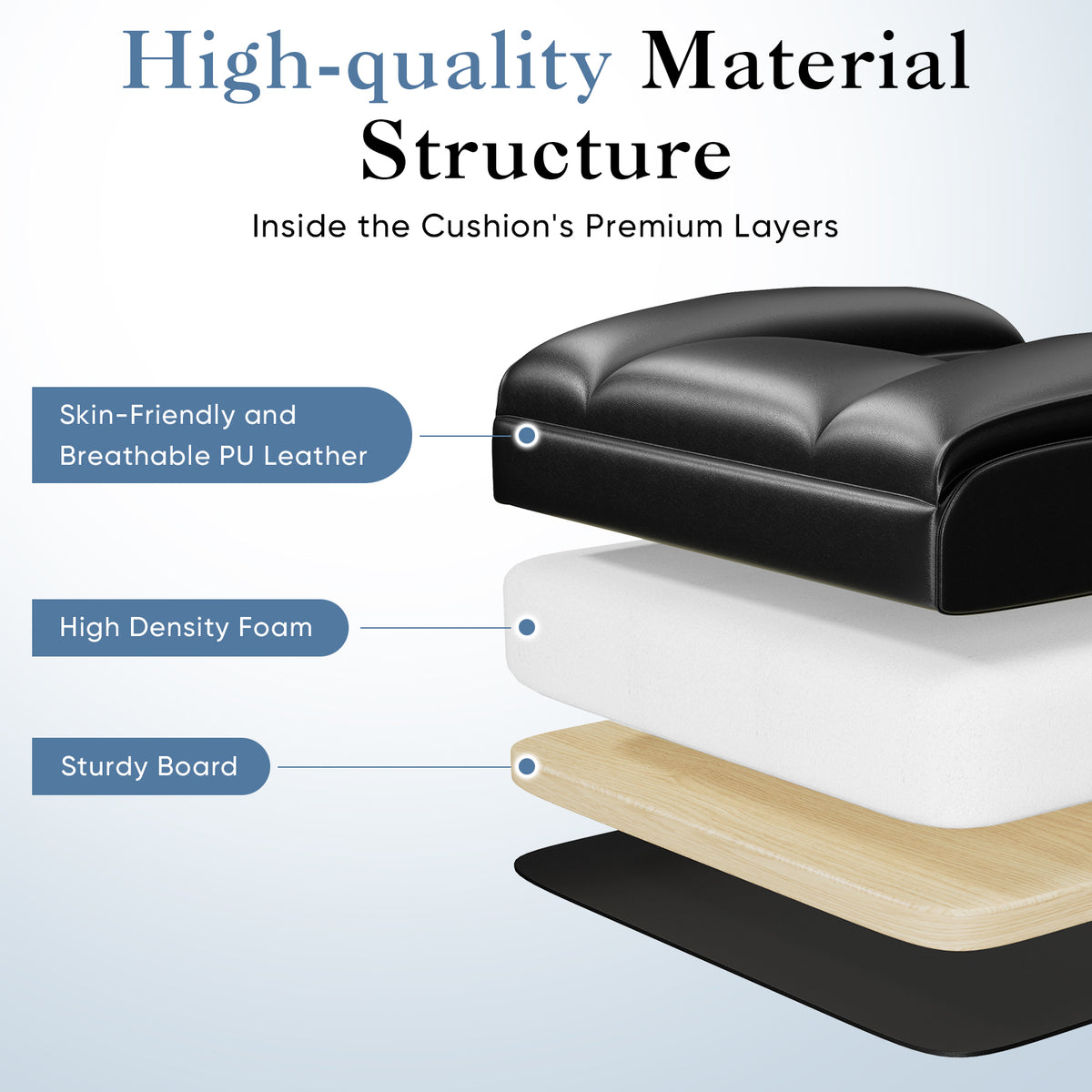 High-Back Gaming Chair with Recline and Footrest