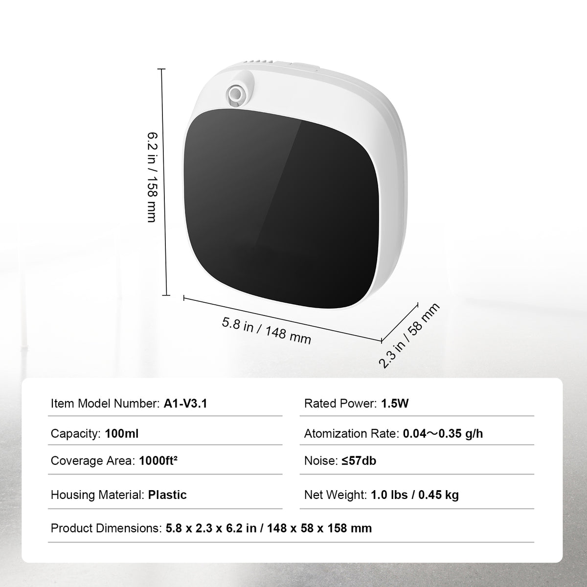 VEVOR 100 ml Waterless Scent Air Machine