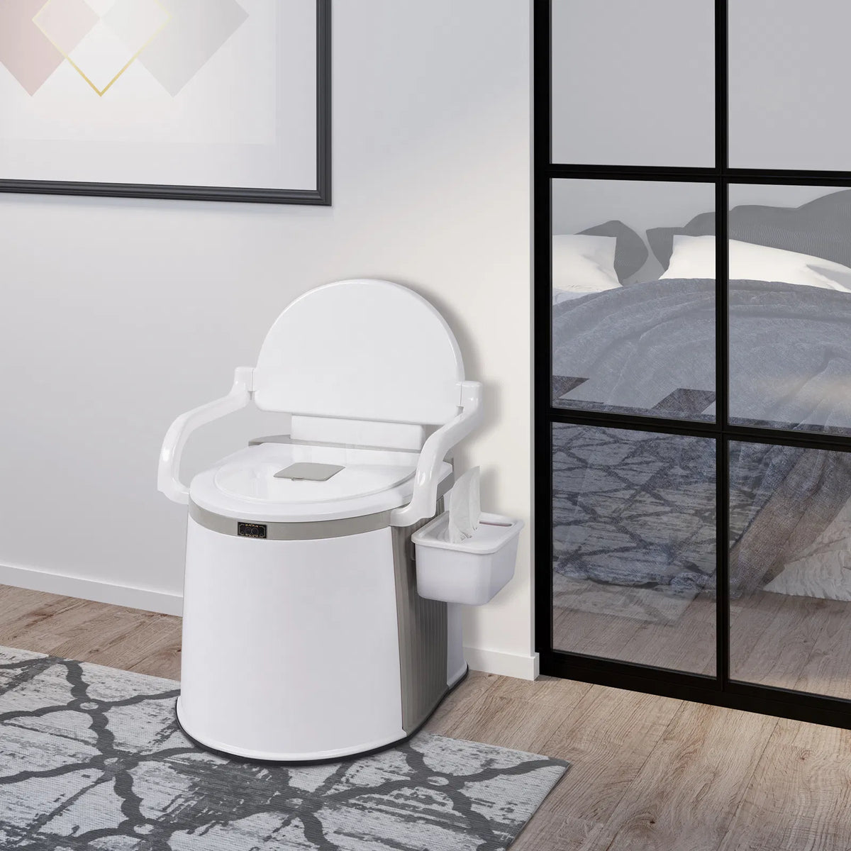 Portable Camping Toilet with 5-Gallon Bucket
