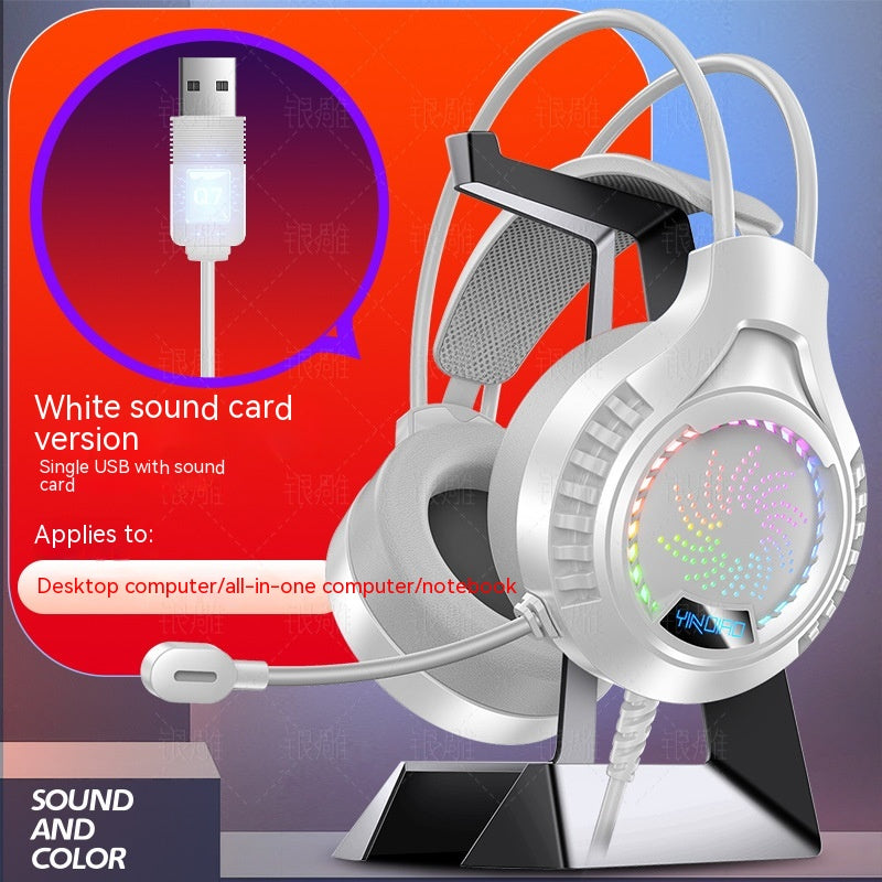 Silver Eagle Q7 RGB Gaming Headset with Mic