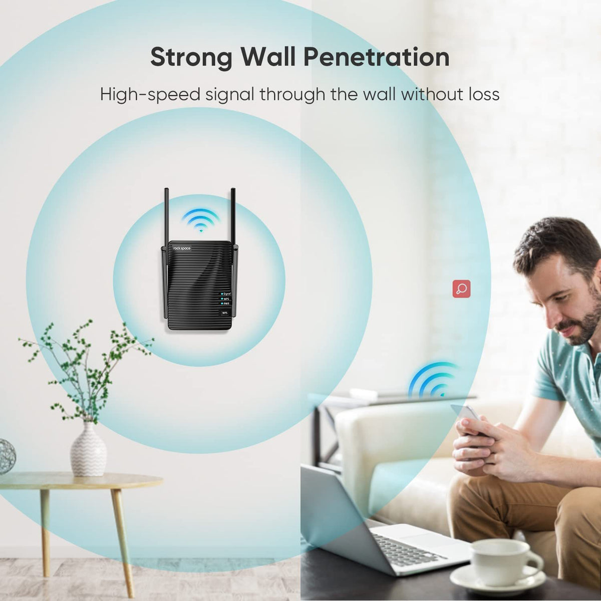 Rockspace AC2100 Dual-Band Wi-Fi Range Extender