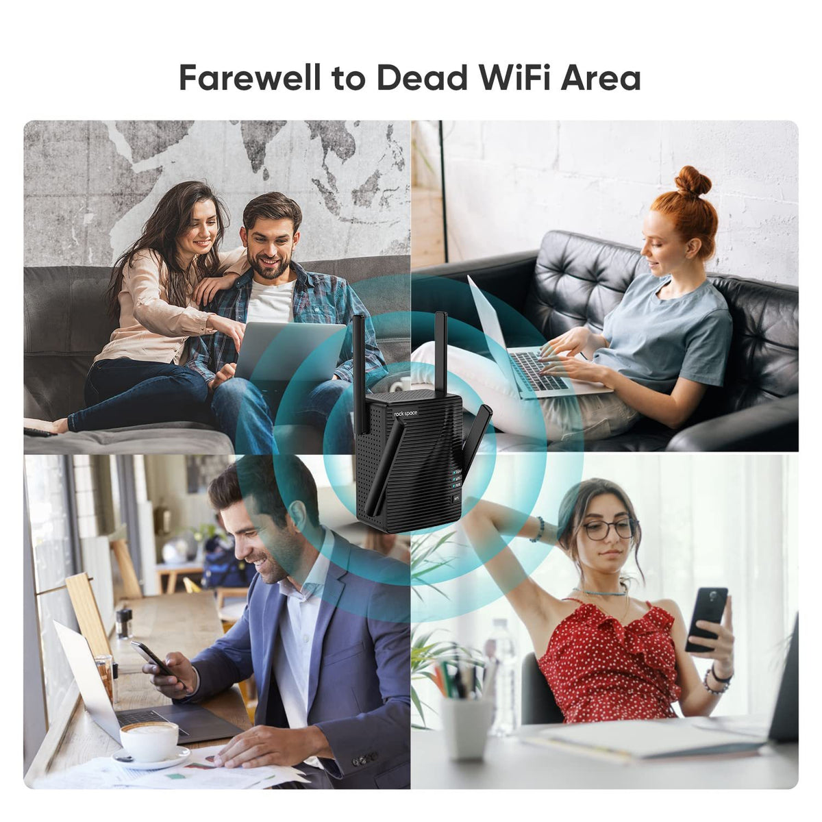 Rockspace AC2100 Dual-Band Wi-Fi Range Extender