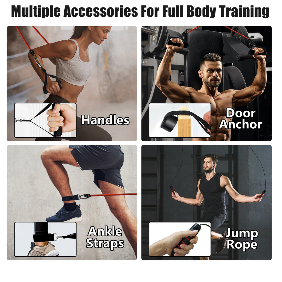 Foldable Push-Up Board and Home Workout Kit