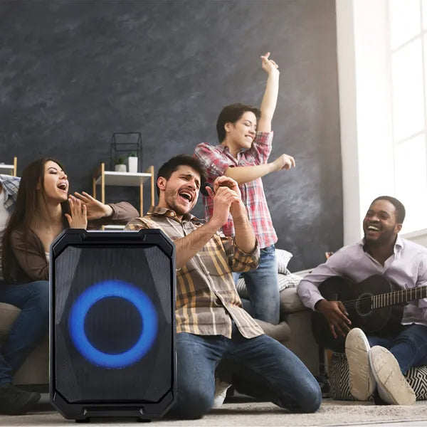 Portable Karaoke Party Speaker with Two Wireless Mics