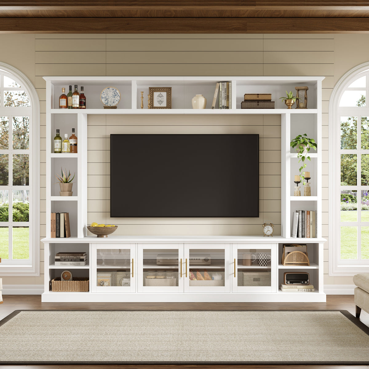 Entertainment Center Wall Unit for TVs up to 80 in.