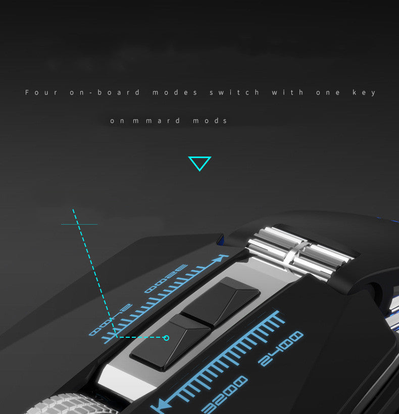 Mechanical Mouse, Gaming, Gaming, Wired Water Cooling, Suitable For Eating Chicken