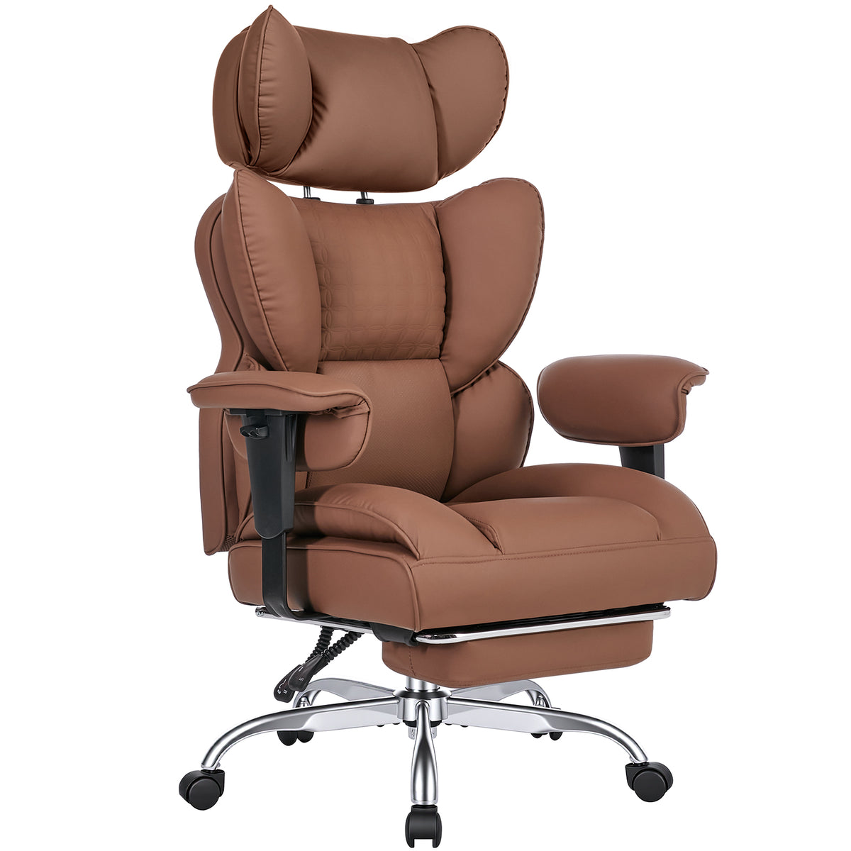 High-Back Gaming Chair with Recline and Footrest