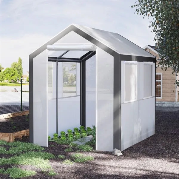 Mini Walk-In Greenhouse with PE Cover