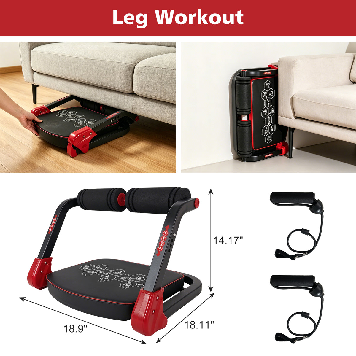 Ab Core Trainer with Resistance Bands