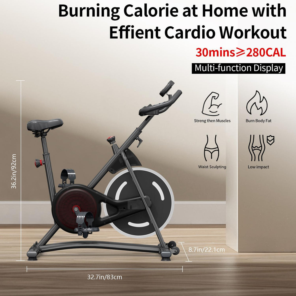 Compact Magnetic Resistance Exercise Bike