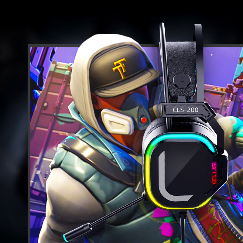 50mm RGB Wired Gaming Headset with Microphone