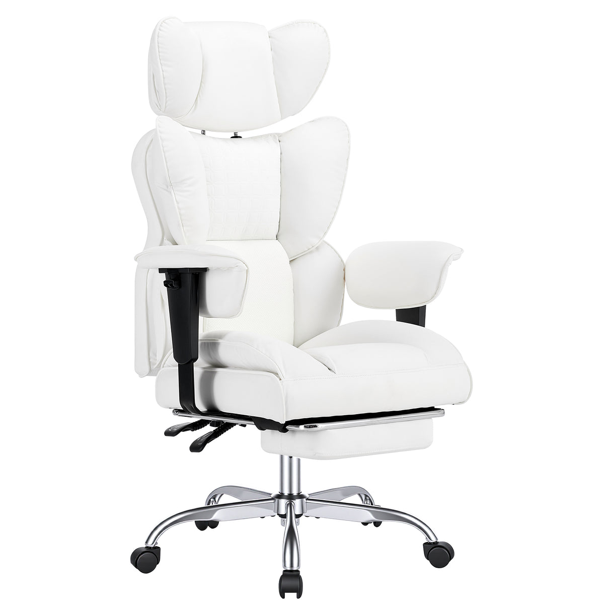 High-Back Gaming Chair with Recline and Footrest