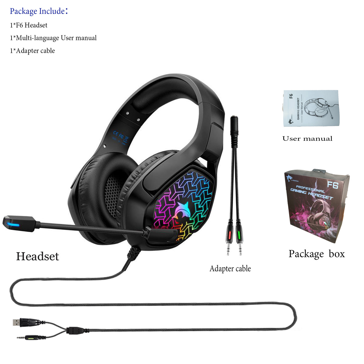 Wired Computer Gaming Headset with Mic