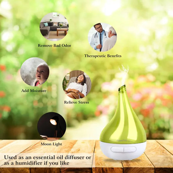 Drop-Shaped Ultrasonic Cool Mist Diffuser