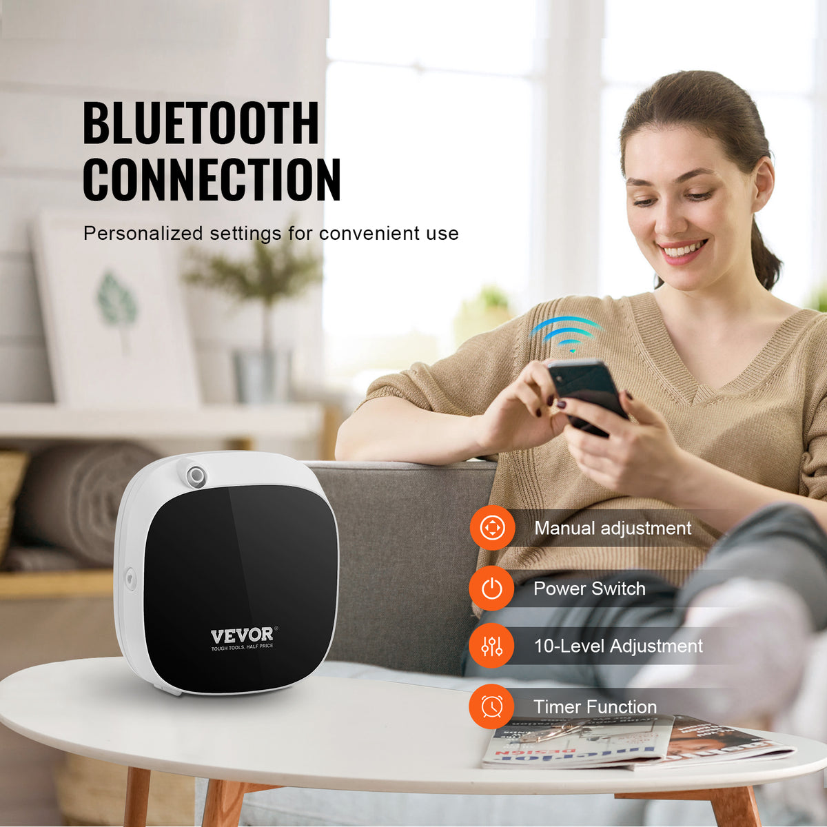 VEVOR 100 ml Waterless Scent Air Machine