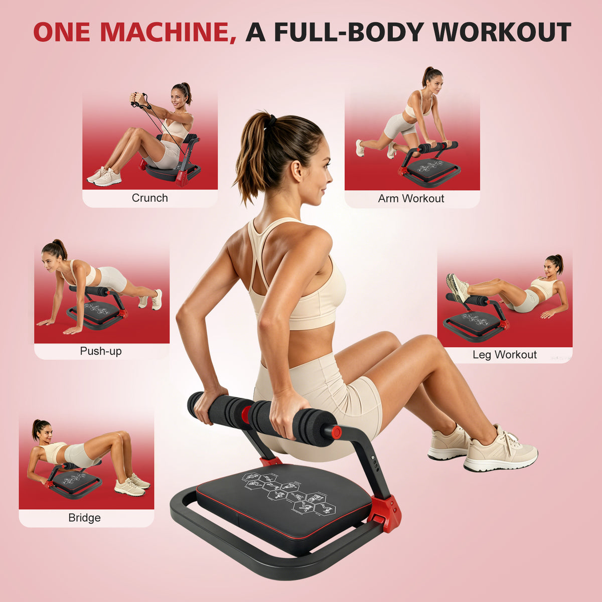 Ab Core Trainer with Resistance Bands