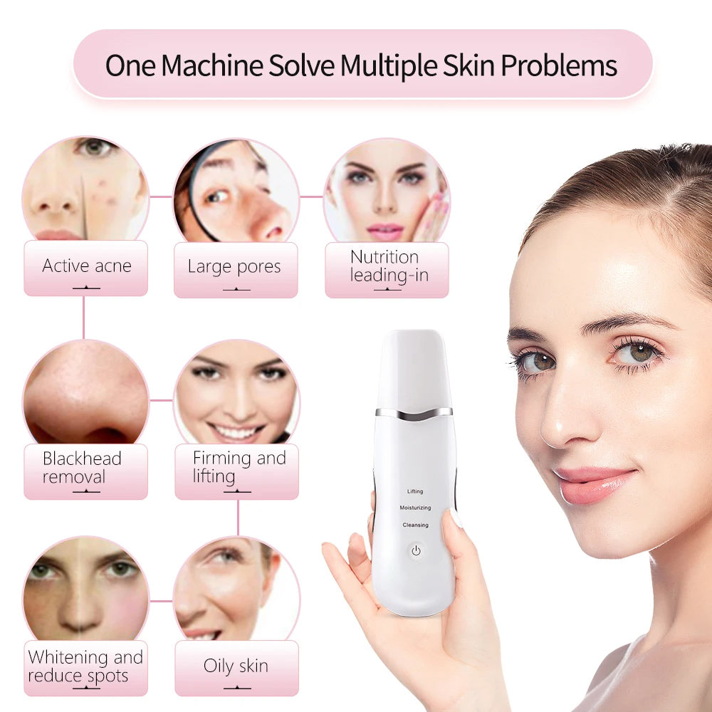 3-in-1 Ultrasonic Facial Skin Spatula
