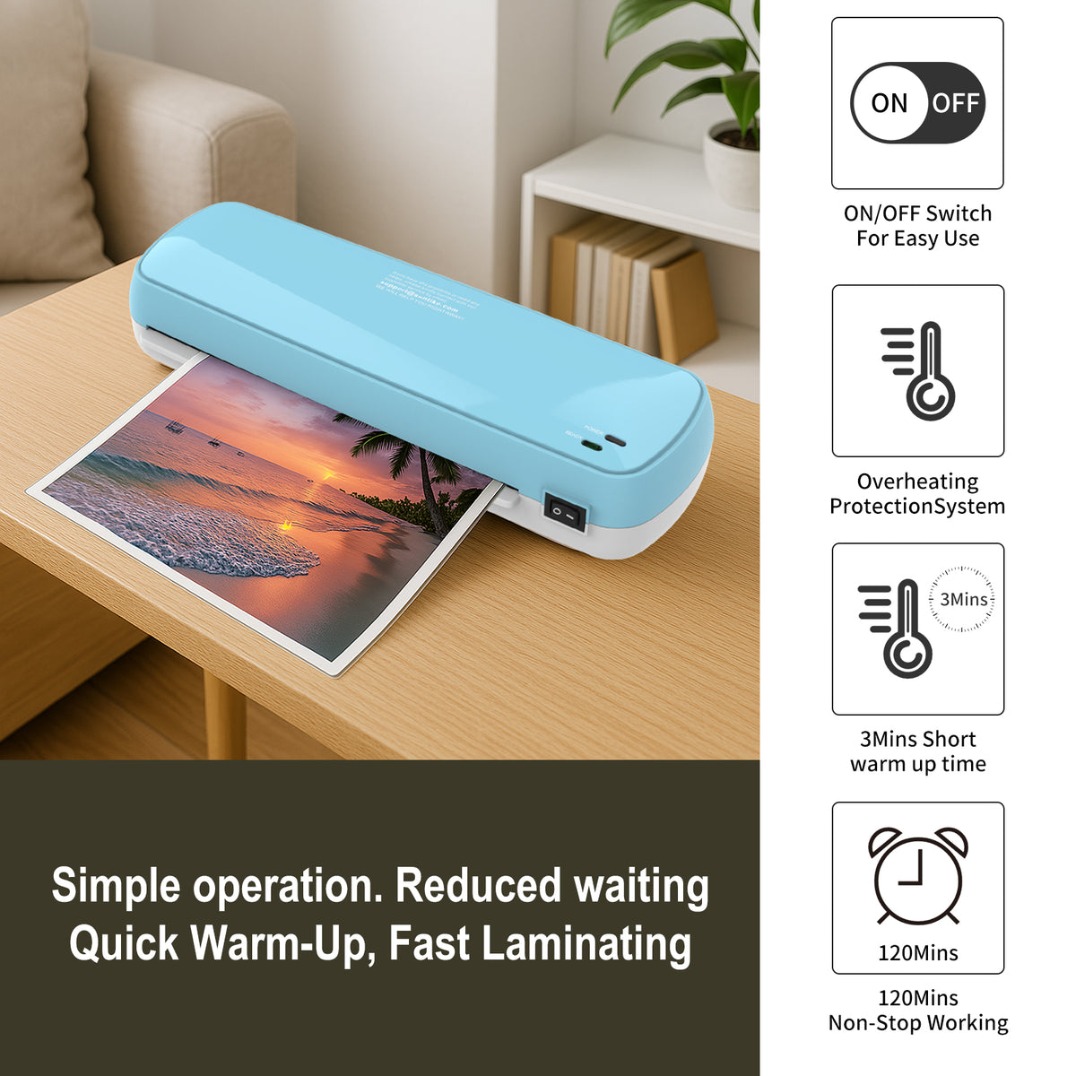 A4 Laminator Machine with 10 Sheets