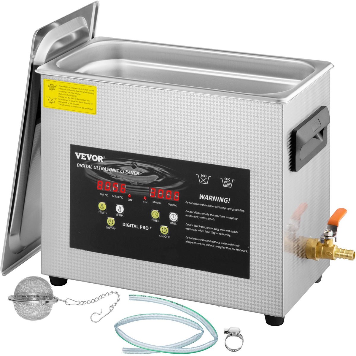6L Ultrasonic Cleaner with Heater and Timer