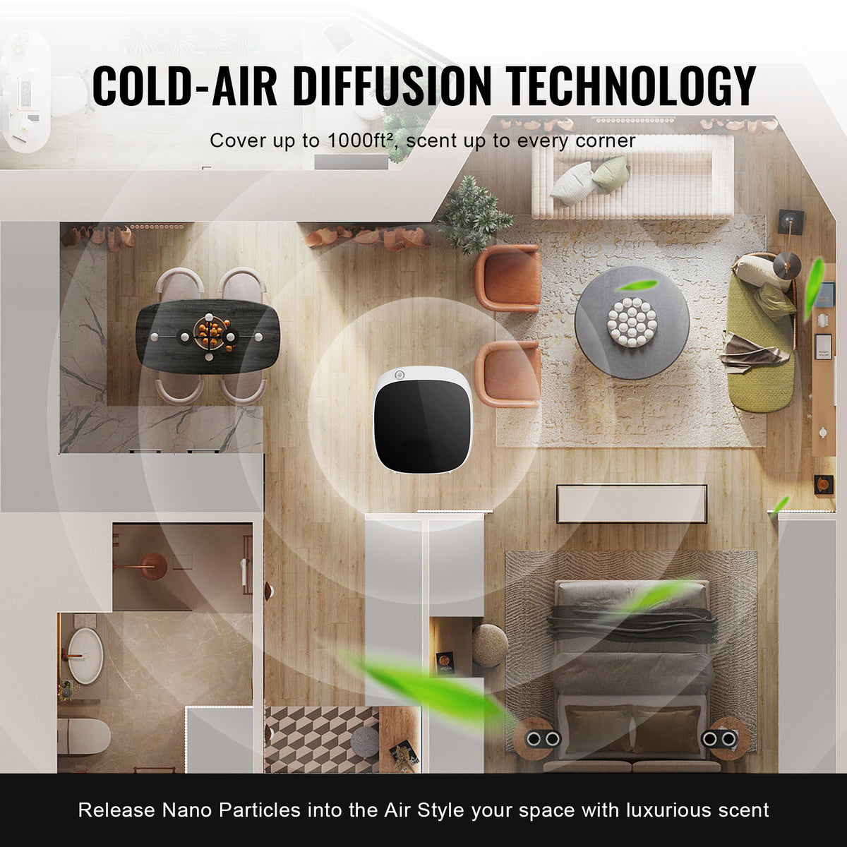 VEVOR 100 ml Waterless Scent Air Machine