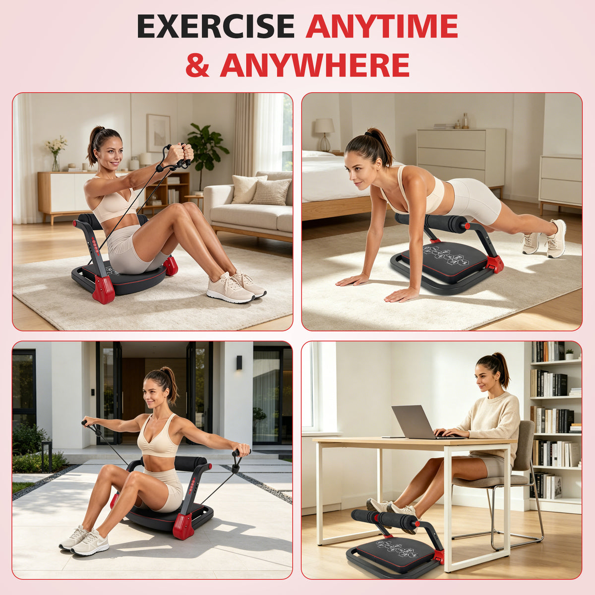 Ab Core Trainer with Resistance Bands