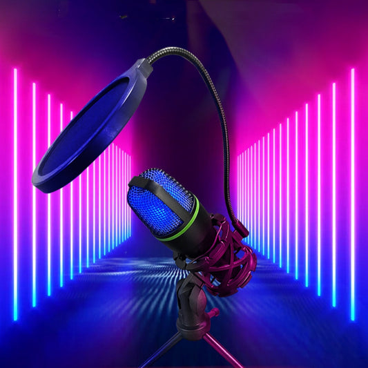 USB Condenser Microphone with Tripod