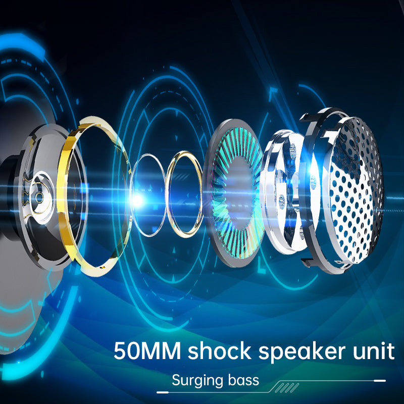 50mm RGB Wired Gaming Headset with Microphone