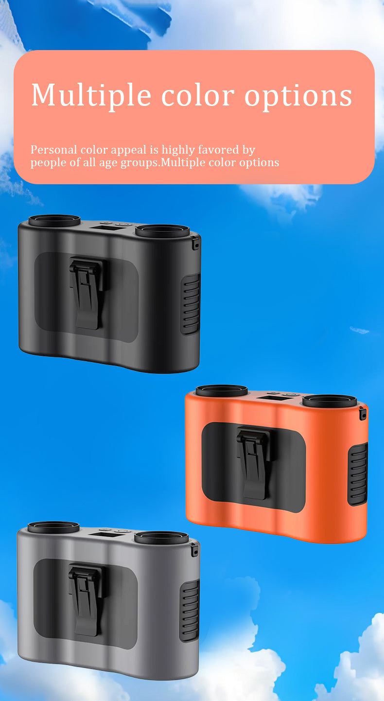 2025 New Model Waist-hung Fan Long Battery Life, Suitable For Outdoor Camping, Powerful Wind, Portable And Mini-sized, Ideal For Construction Sites.