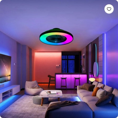 23 in. Smart Ceiling Fan with RGB Light