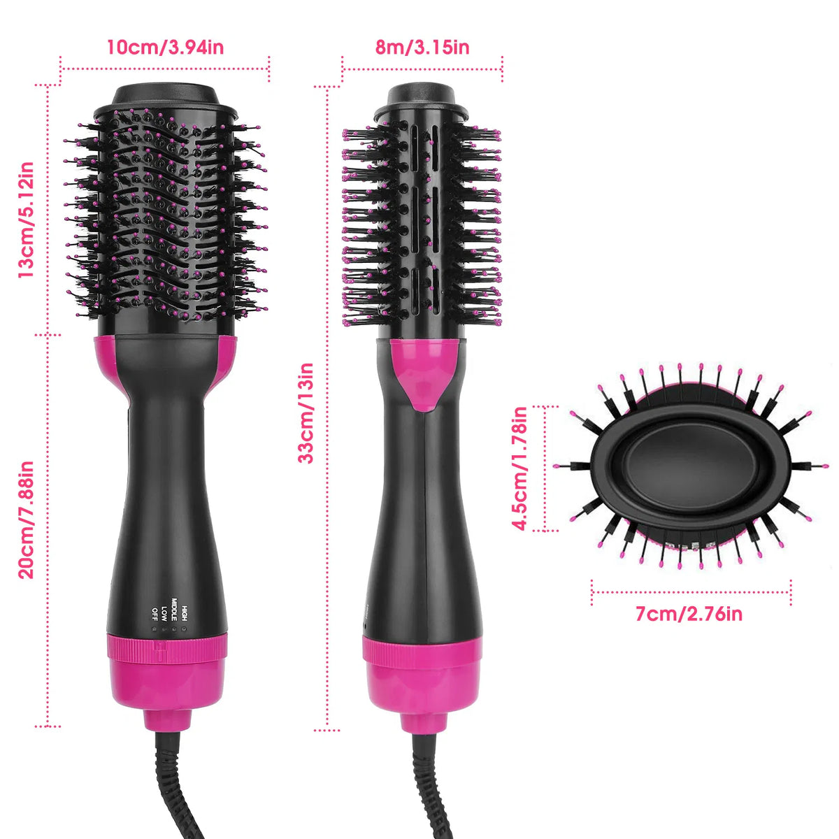 4-in-1 Hot Air Brush for Drying and Styling
