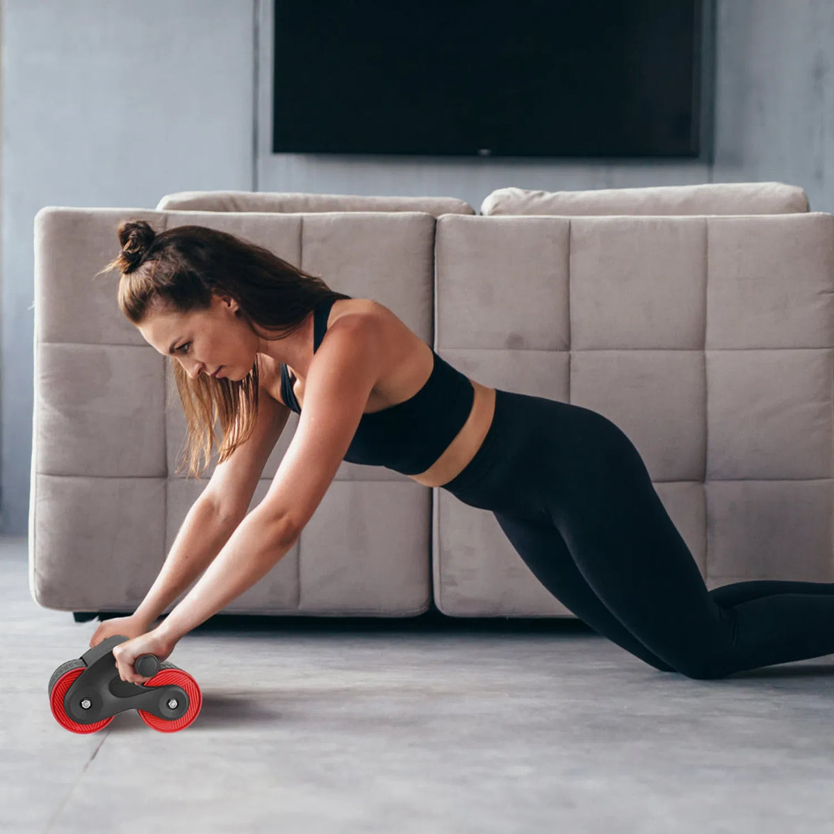 Rebound Ab Roller with Kneeling Pad and Phone Holder