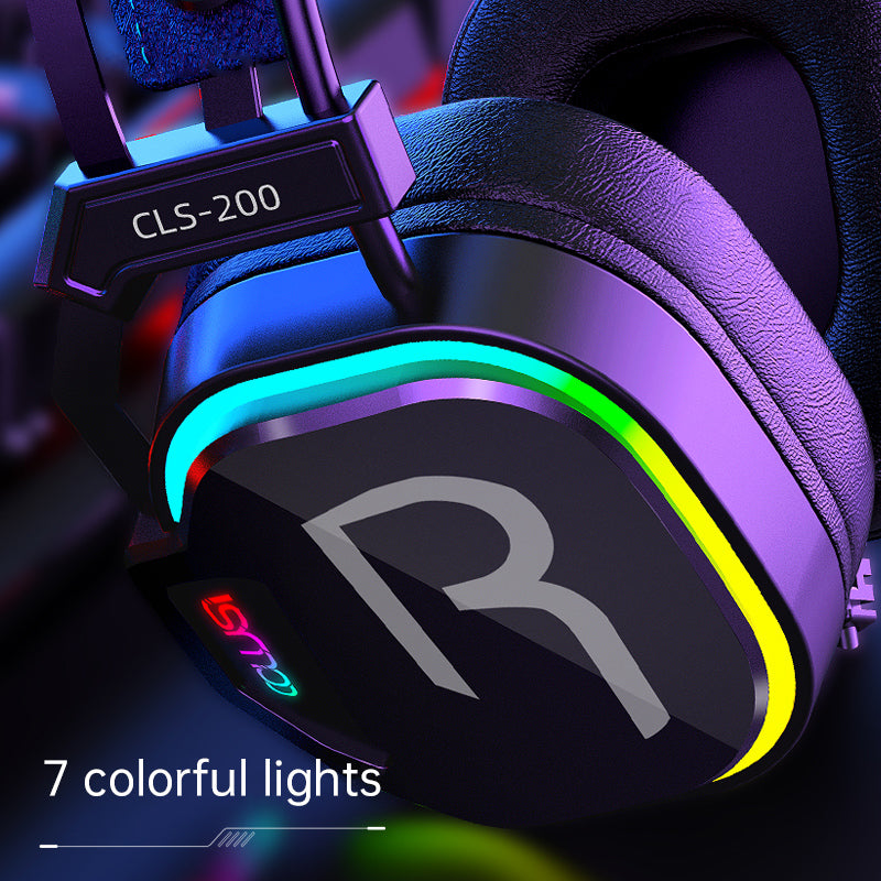 50mm RGB Wired Gaming Headset with Microphone
