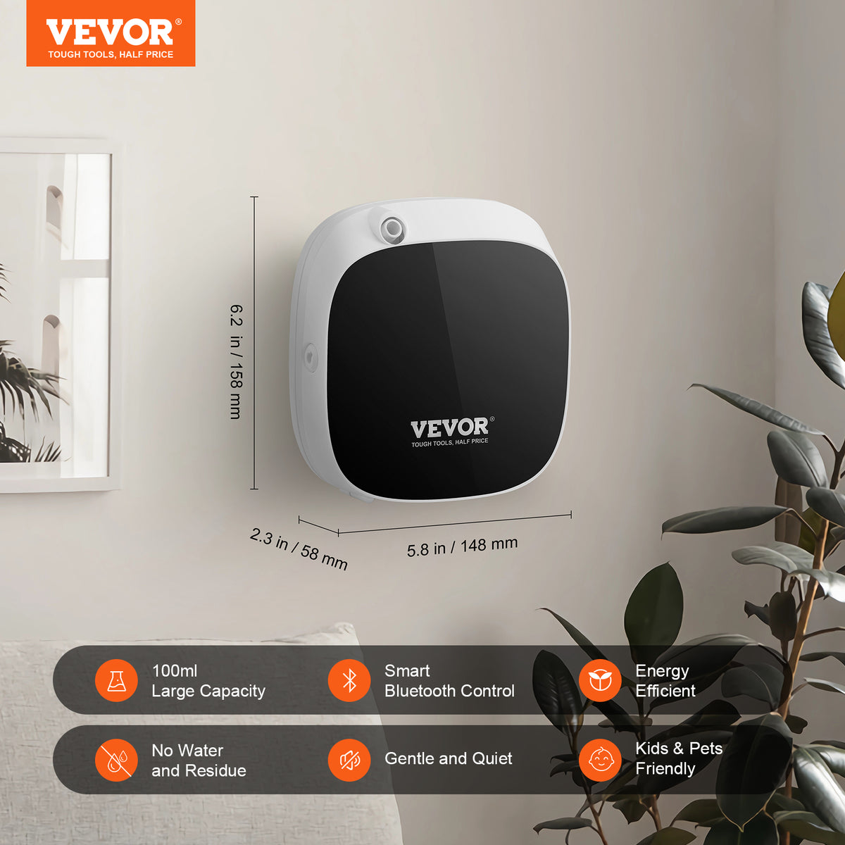 VEVOR 100 ml Waterless Scent Air Machine