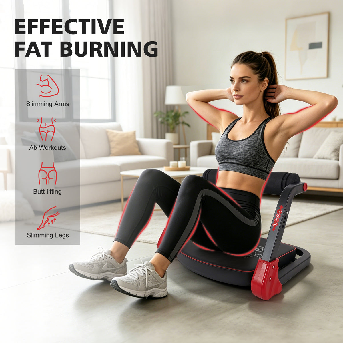 Ab Core Trainer with Resistance Bands