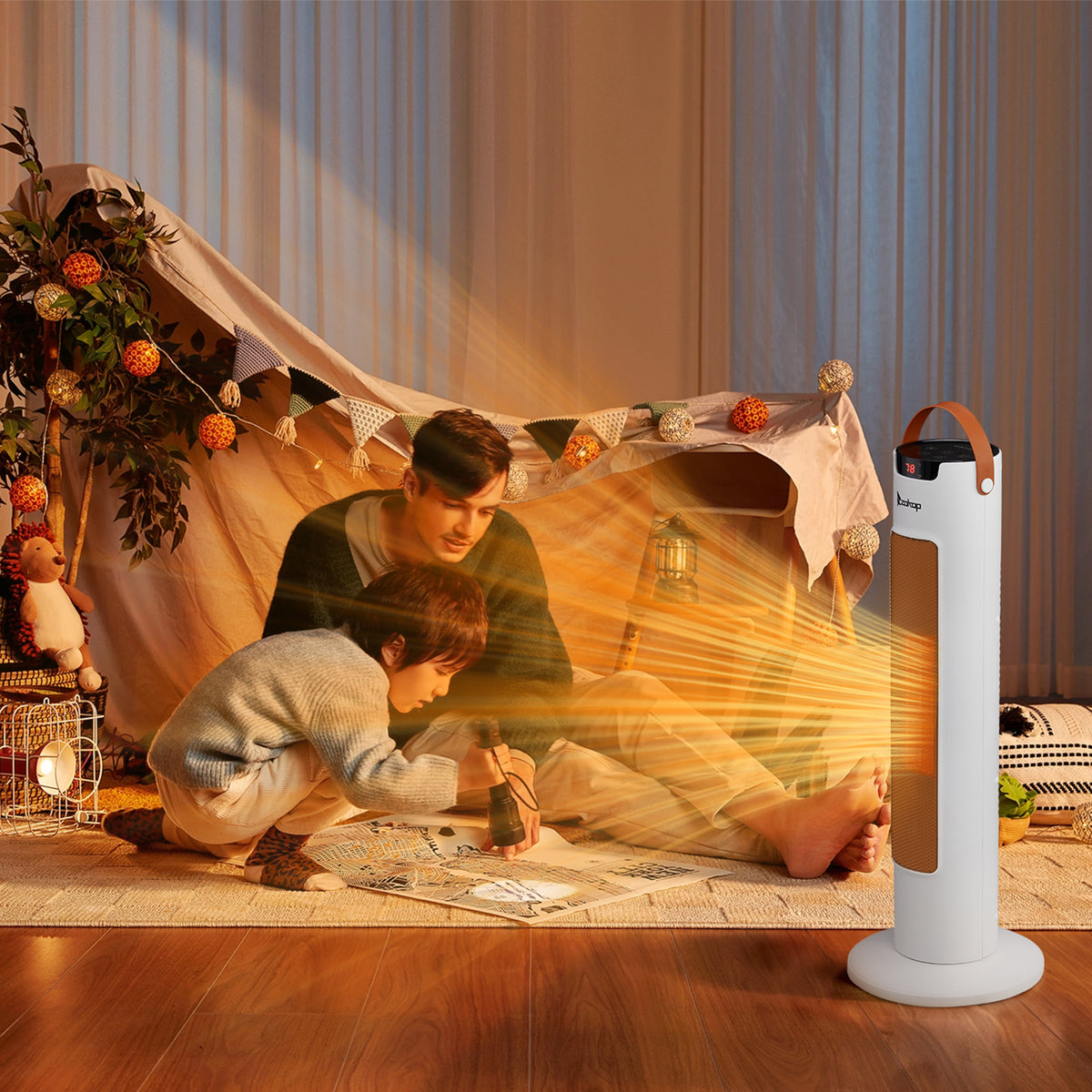 24 in. Wi-Fi Tower Heater, 1500W