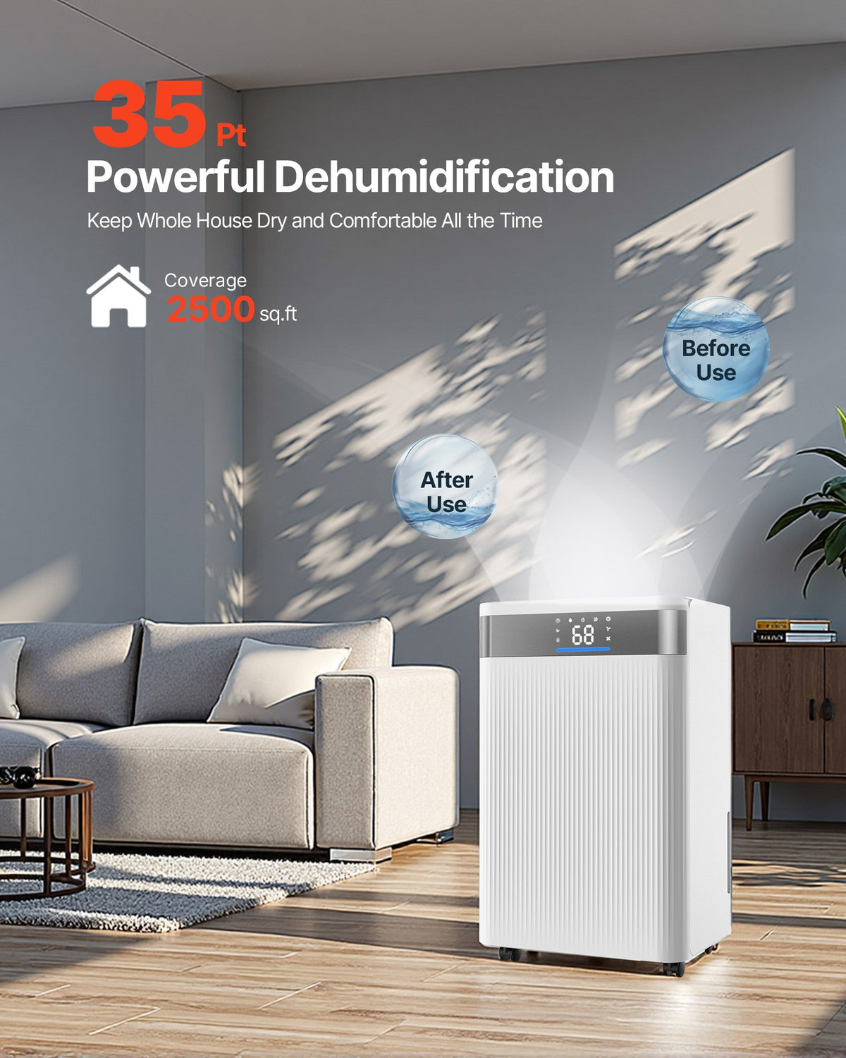 35-Pint Dehumidifier for Home and Basement