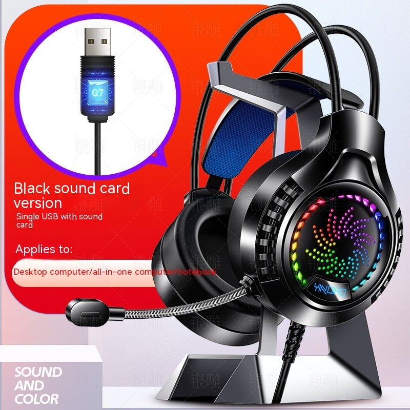 Silver Eagle Q7 RGB Gaming Headset with Mic