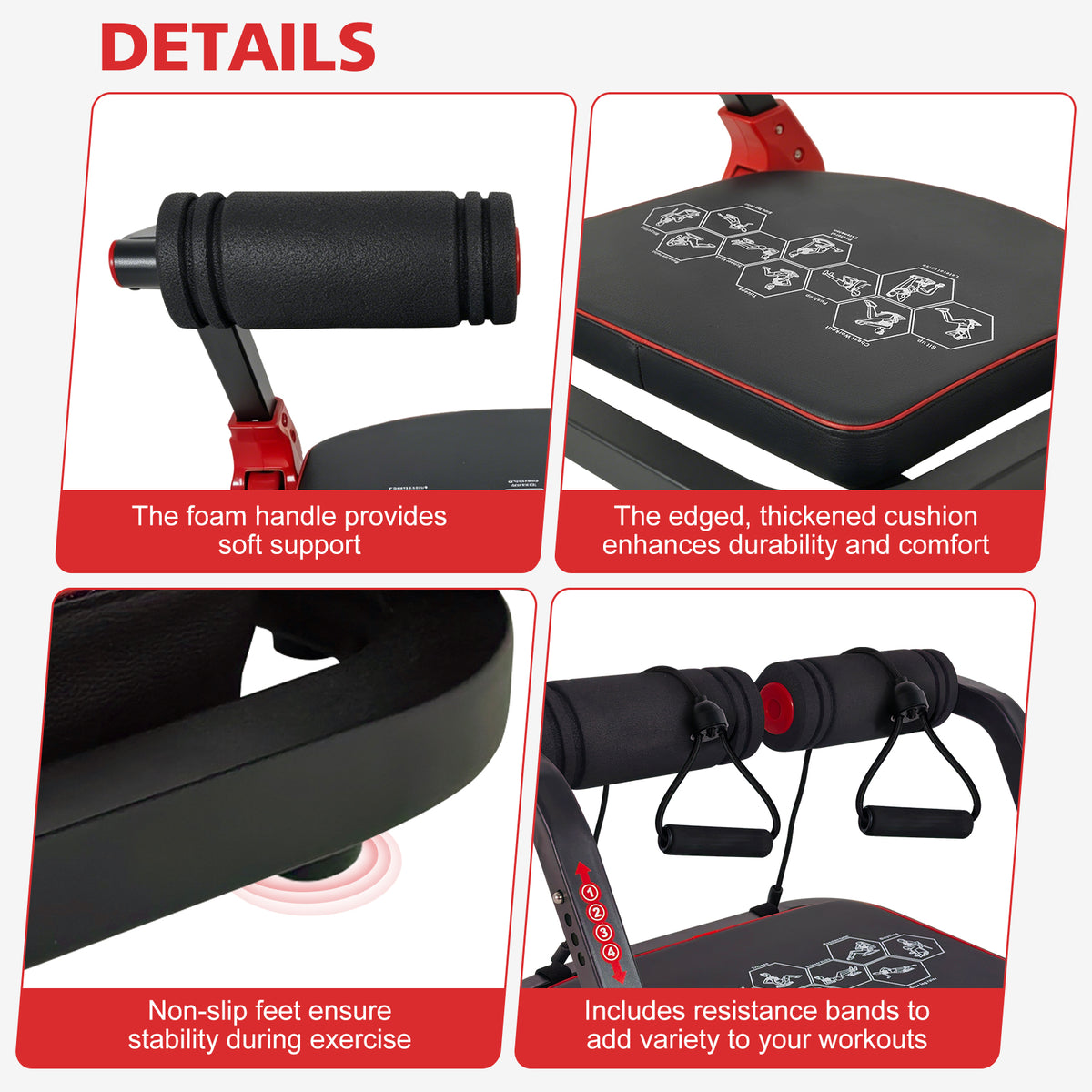 Ab Core Trainer with Resistance Bands