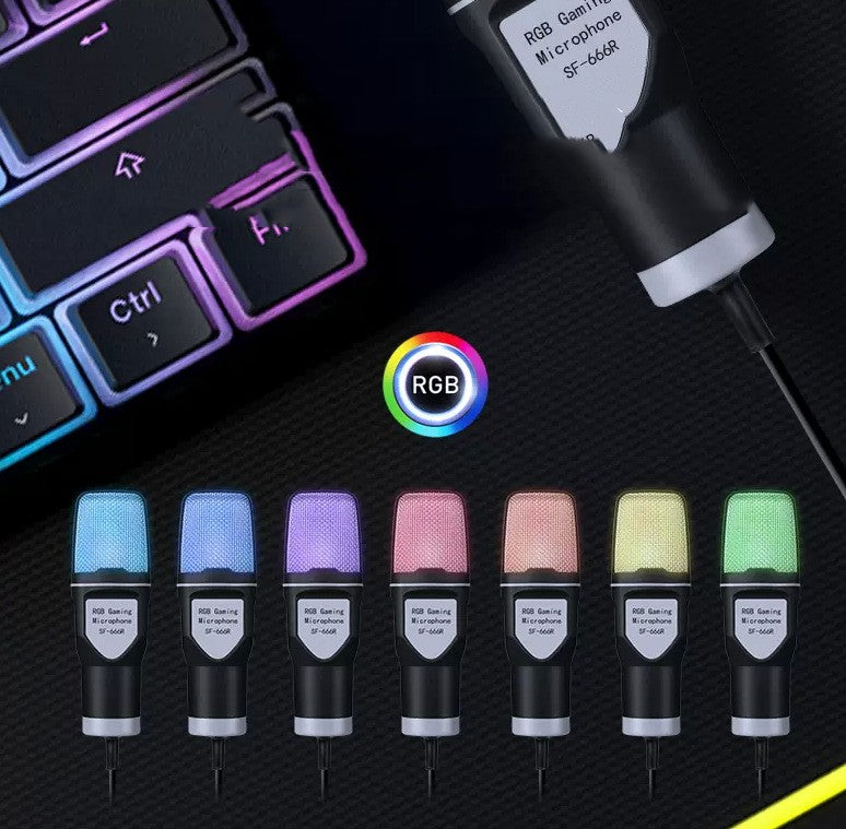SF-666R RGB Desktop Gaming Microphone