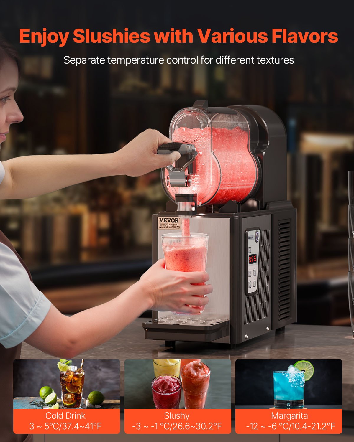3L Single-Bowl Slushy Drink Machine