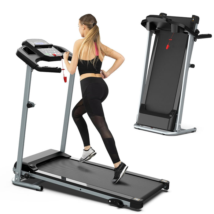 Foldable Home Treadmill with Shock-Absorbing Deck