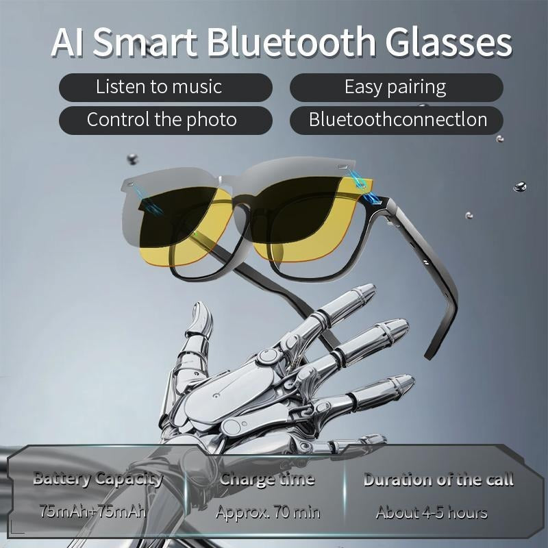 G05 Bluetooth 5.3 Audio Glasses with Interchangeable Lenses