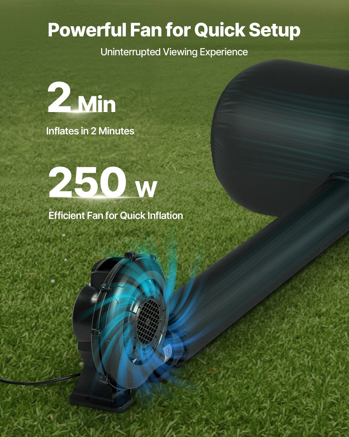 20 ft Inflatable Outdoor Movie Screen with Blower
