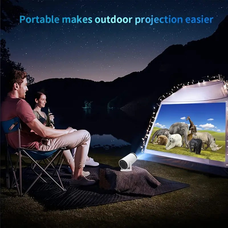 Portable Wi-Fi 6 Mini Projector with Keystone Correction
